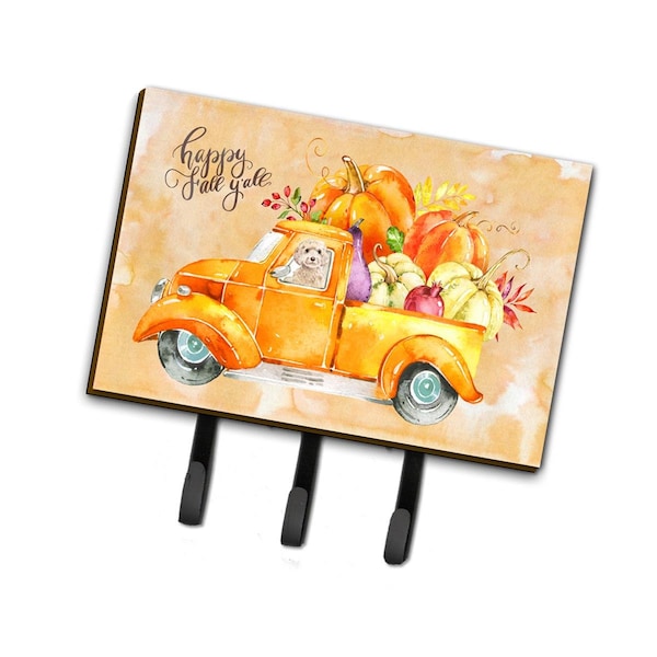 Carolines Treasures Fall Harvest Champagne Cockapoo Leash or Key Holder CK2660TH68 - main